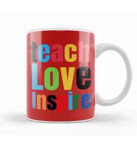 Teacher Gift Learning Inspire Science Student School Inspirational Kupa Bardak Porselen