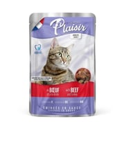 Plaisir Biftekli ve Hindili Kedi Konservesi 100 Gr (Kahverengi)