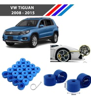 Otozet - VW Tiguan Bijon Civata Kapağı Mavi Renk 20 Adetli Set 17mm 1K06011739B9