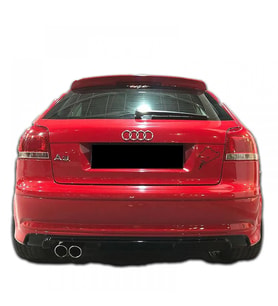🚘 Audi A3 8P S3 2003-2008 2 Kapı Arka Tampon Eki – Difüzör (Plastik)  Sportif & Agresif Görünüm (Standart)