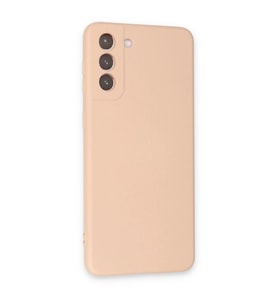 Galaxy S21 Kılıf Nano İçi Kadife  - Pudra