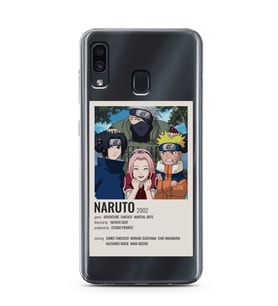 Samsung Galaxy A20/A30 Uyumlu Naruto Anime Desenli Şeffaf Telefon Kılıfı