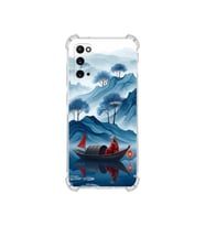 PrintiFy Samsung Galaxy S20 ile Uyumlu Simya Serisi Sonsuz Akış Tasarımlı Uv Baskılı Köşe Korumalı Antişok Kılıf