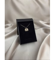 Kişiye Özel 925 Ayar Gümüş Şık Lotus Kolye