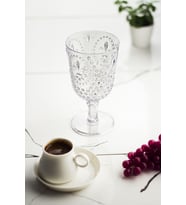 Akrilik Şeffaf Tekli Kadeh & Su Meşrubat Kahve Yanı Bardağı 450 Ml ( Cam Değildir )
