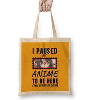 Sarcasm Funny Anime And Manga Otaku Lover Gift Bez Çanta Uzun Saplı