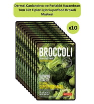 Dermal Canlandırıcı ve Parlaklık Kazandıran Brokoli Maskesi 25 gr 10 Adet