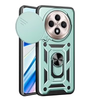 Xiaomi Redmi 14c Kılıf Pars Lens Yüzüklü Silikon - Yeşil