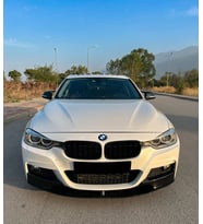 BMW 3 Series F30 2012-2019 M-Pack Ön Flap (2 Parça) (Siyah)
