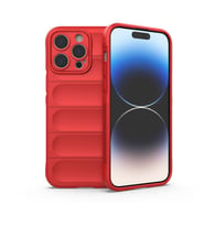 Apple iPhone 16 Pro Kılıf Elde Tutma Kolaylıkla Kaydırmaz Kenar Line Dizayn Opti (Kırmızı)