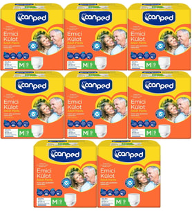 Canped Emici Külot Hasta Bezi M-Orta 72 Adet (8PK*9)