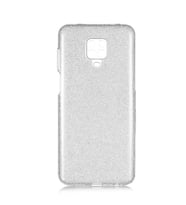 Xiaomi Redmi Note 9S Kılıf Zore Shining Simli Silikon Kılıf (Gri)