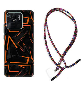 Xiaomi Poco X3 Pro M4 Pro X4 Pro C40 10C Kılıf Boyun Asklı Rasta Silikon Zigzaglar 1651
