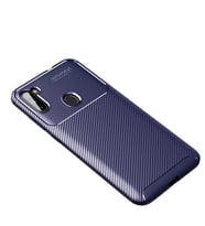Samsung Galaxy M11 Kılıf Esnek Soft Karbon Tasarım Legion Serisi (Lacivert)
