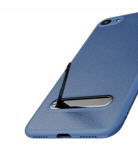 iPhone 8 Plus Orijinal Baseus Happy Watching Standlı Kılıf (Lacivert)