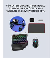 5in1 BT5.3 Mobil Oyun Kiti Klavye Mouse Dönüştürücü Seti