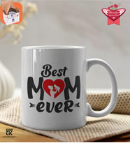 Best Mom Ever Tasarımlı Premium Porselen Kupa - GDTK-901030