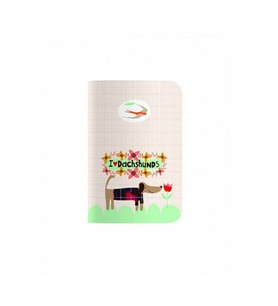 Deffter Coralin Book S Serisi Defter 7x12 Düz Dachshunds 64974-4