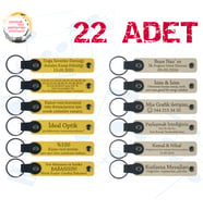 Sarı & Sütlü Kahve, 22’li Set, Tarih ve İsimli Deri Hatıra, Şirket Yıl Dönümüne Özel Armağan