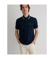 Mavi M066039-30651 Mühür Logo Şerit Detaylı Polo Yaka Tişört Erkek Tişort
