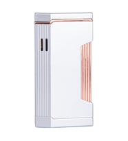 Çift Torch Pürmüz Gümüş Metal Puro Çakmağı - TR7900