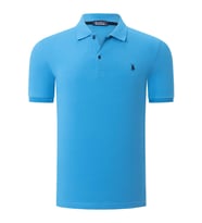 T8561 DEWBERRY ERKEK TSHIRT-DÜZ MAVİ (Karışık)