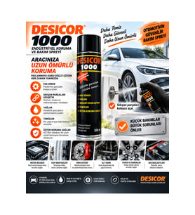 DESICOR VCI Sprey Pas Sökücü Korozyon Önleyici Yağlayıcı Temizleyici Metal Koruma Spreyi 3 Adet 1500 ml