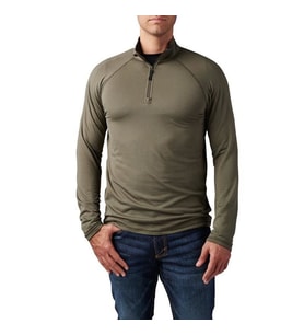 5.11 STRATOS 1/4 KISA FERMUAR SWEAT RANGER YESIL
