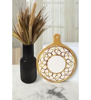 Keramika Worn Gold Peynir Sunum Tabağı 26 Cm 22968 (Çok Renkli)