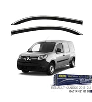 Niken Renault Kangoo 2013-Kromlu Cam Rüzgarlığı 2 Lİ (Siyah)