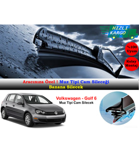 Volkswagen Golf 6 2009-2012 Muz Silecek Takımı
