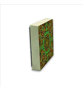 Çini Desen Baskılı Doğaltaş  Magnet(KD-045)Buzdolabı Süsü