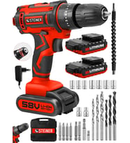 Steiner Alman Highline 58 V 5 Ah Darbeli Bakır Sargılı Çift Akülü Vidalama Matkap - St0518R215400105