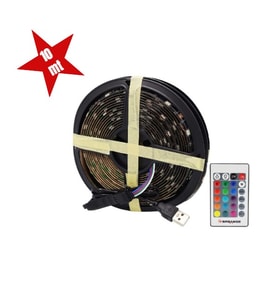 Periboia RGB Şerit Led 10 Metre (Çok Renkli)