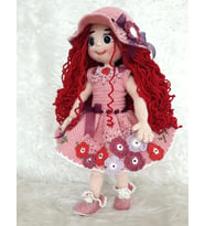 Pembe Gelincik Bebek Amigurumi Organik Oyuncak