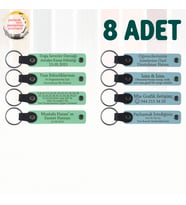 Yeşil & Gök Mavi, Matematik Öğretmeninden Sınıfına Hatıra, 8’li Set, Kişiye Özgü Mesajlı Hediyelik