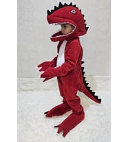 T-Rex Dinozor Kostümü Kırmızı Dinozor Kostümü Çocuk