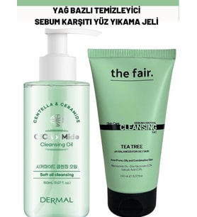 Dermal Yağ Bazlı Temizleyici ve the fair. Sebum Karşıtı Yüz Yıkama Jeli