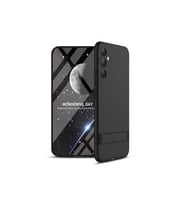 Samsung Galaxy A34 Uyumlu Kılıf Zore Kamera Korumalı Dikey Standlı Ays Kapak (Siyah)
