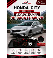 Honda City 2021 - 2026 Araca Özel 3D Bagaj Havuzu