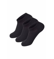 Black Arden Socks 12 Çift Erkek Patik Çorap Siyah
