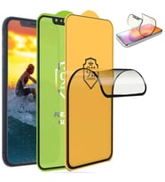 Samsung Galaxy A80 Ekran Koruyucu 9D Tam Kaplayan Kavisli Esnek Flexible Fiber Nano (Şeffaf)