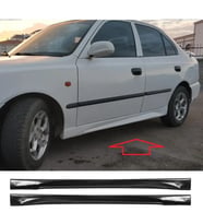 Hyundai Accent Admire Yan Marşpiyel Seti Plastik 2 Adet Mat Siyah 2000 2001 2002 2003 2004 2005 2006 karlık+ek+bodykit