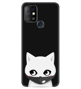 INFINIX Hot 10 Kılıf Silikon Desen Pandemi Cat 1729