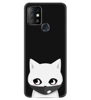 INFINIX Hot 10 Kılıf Silikon Desen Pandemi Cat 1729