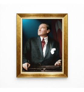 Tablore Atatürk İstikbal Göklerdedir Temalı Tablo