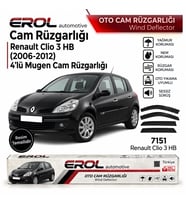 Renault Clio 3 (2006-2012) 4'lü Mugen Cam Rüzgarlığı