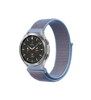 Uray store Watch 22mm Hasırlı Cırtcırtlı Kordon - Mavi