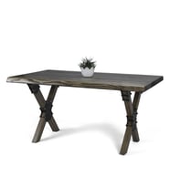 Doğal Ağaç Masif Kütük Masa 60cm x 120cm ( Ağaç Ayak )
