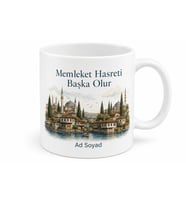 Memleket Temalı Şık Tasarım Baskılı Kupa Bardak Özel Hediye